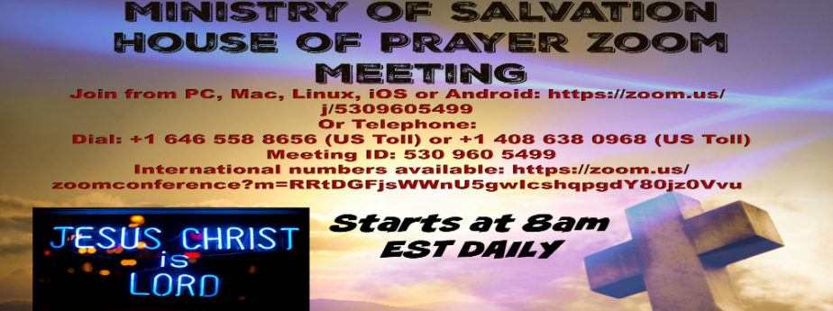 MOS house of prayer zoom meeting